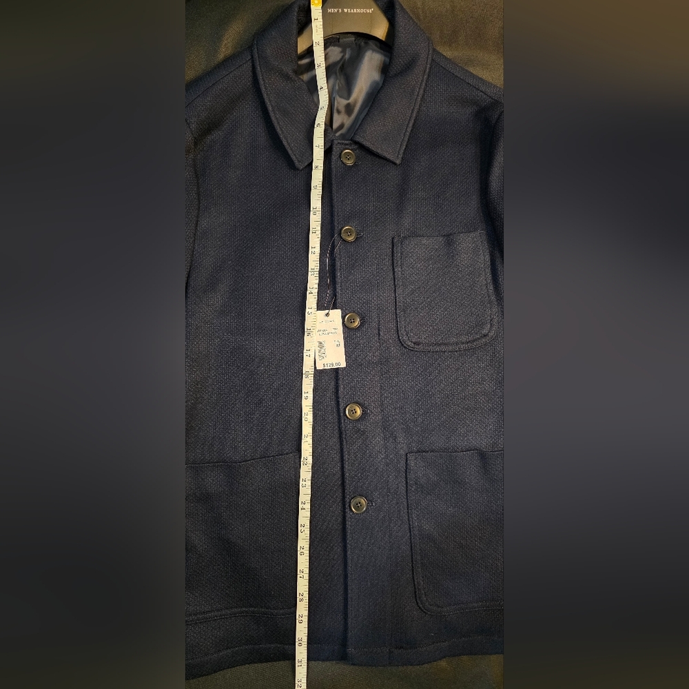 NEW Jos. A. Bank Knit Shirt Jacket Tailored Fit Medium M - Picture 4 of 5
